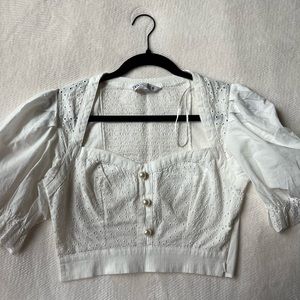 Pearls detailed cute top